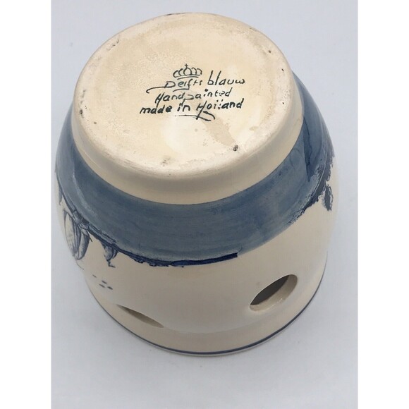 Delft Co Holland Hand Painted Planter Porcelain Blue‎ - Picture 4 of 6